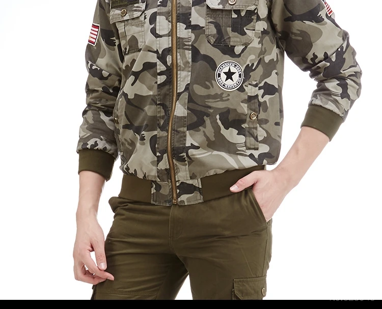 Motorcycle Jackets Cotton Camouflage Moto Jacket Military Tooling Jacket Autumn Winter Motocross Riding Jacket For Men Outdoor
