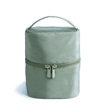 

Round Makeup Bag Travel Cosmetic Bag Organizer Toiletry Makeup Bags Large Capacity Non-woven Fabric Portable Makeup Case