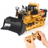 2.4Ghz 9 Channel RC Bulldozer Tractor 1/24 Full Functional Light & Sound Construction Engineering Car Vehicles Truck Toys 3