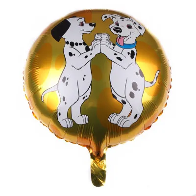 Lucky 50 шт./лот 45*45 см мультфильм собака далматинец воздушные шары надувные игрушки День рождения воздушные шары для украшения фольги гелиевые шары