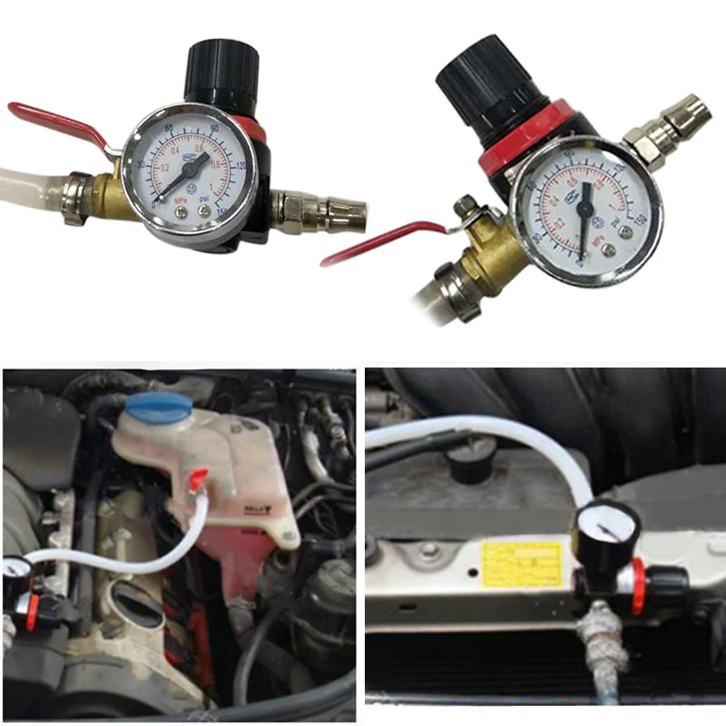 Охлаждающий радиатор Тестер давления утечки воды бак детектор инструмент для ремонта автомобиля