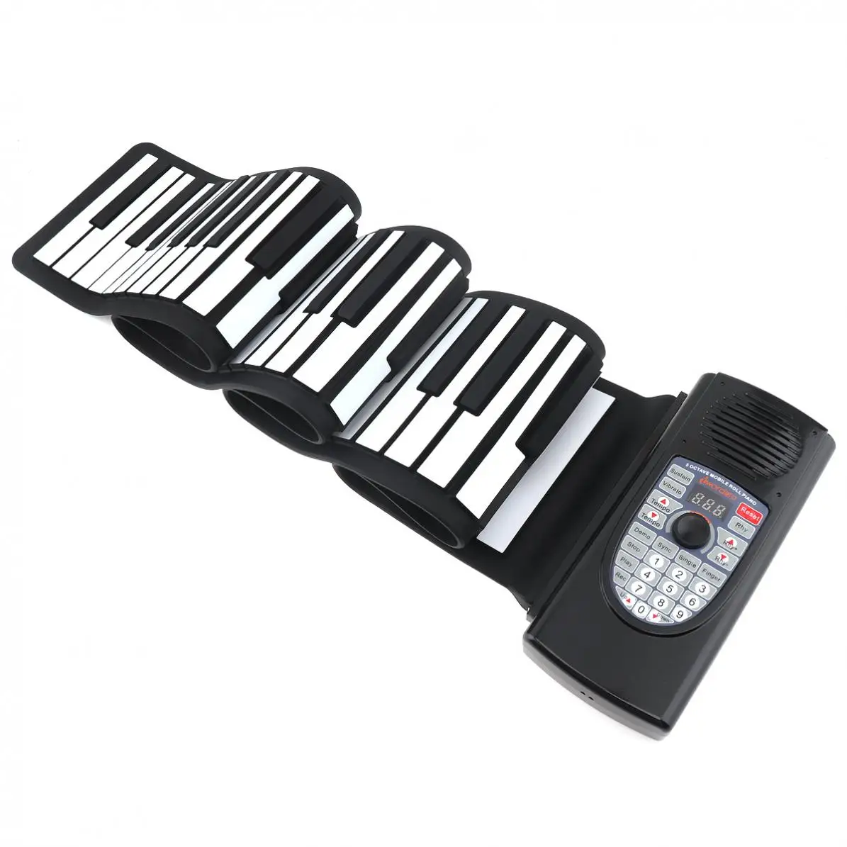 88 Keys USB MIDI Roll Up Piano Rechargeable Electronic Portable Silicone Flexible Keyboard Organ Built-in Speaker Hot Sale