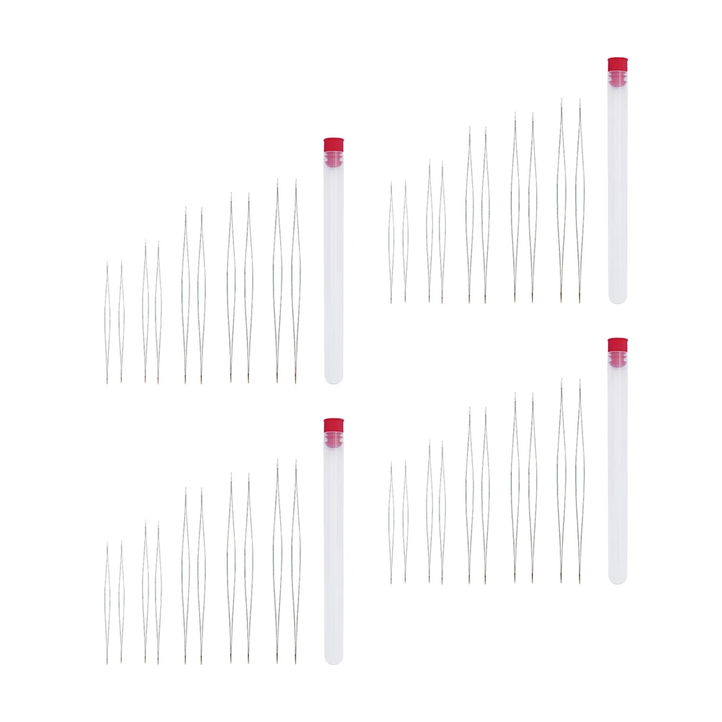 40pcs Beading Needle Collapsible Embroidery Needle for Jewelry Making