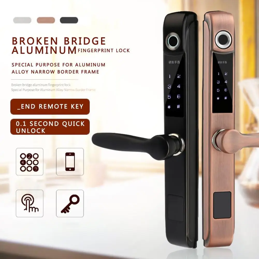 

Smart Fingerprint Door Lock Security Intelligent Lock Biometric Electronic Wifi Door Lock Anti-theft Electronic Lock