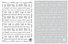 Cb001-010 חדש סגנון זהב וכסף שחור ולבן Diy3d נייל מדבקת קריקטורה בכתב מניקור פרח מדבקות(China)