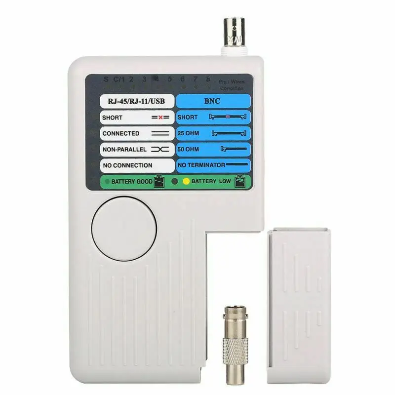 4 в 1 тестер сетевого кабеля RJ45/RJ11/USB/BNC LAN кабель Cat5 Cat6 тестер провода 162X85X25 мм