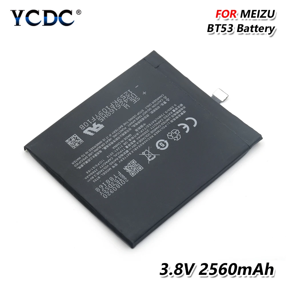 Новинка 3 8 V BT53 2560mAh литий ионная литиевая батарея для Meizu Pro 6 M570C M570M M570Q M570H Замена