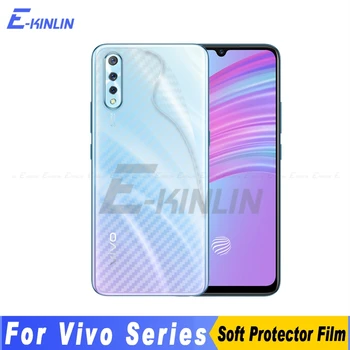 

3D Carbon Fiber Back Cover Screen Protector For vivo Z6 S1 Pro iQOO 3 Neo 855 5G Global Sticker Protective Film Not Glass