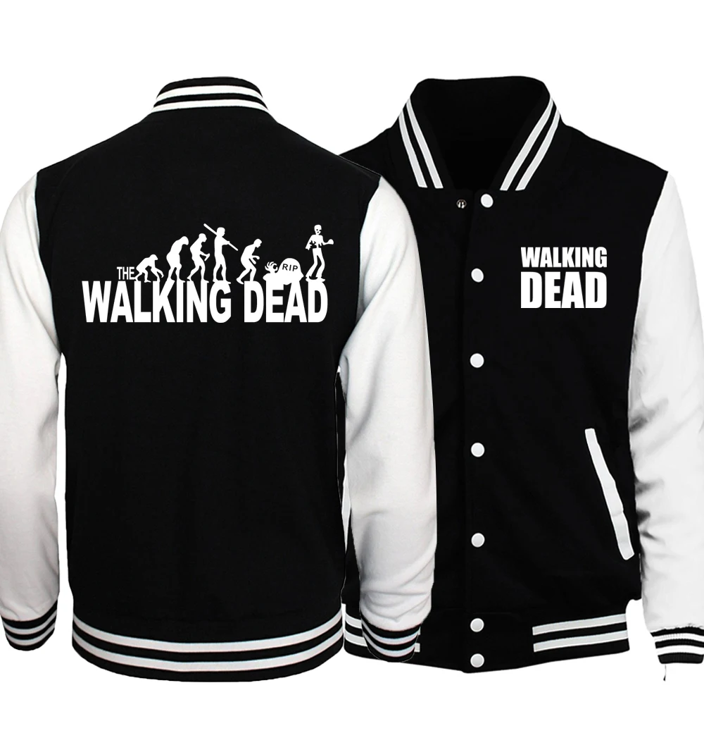 sport coat New The Walking Dead Jackets 2020 Spring Hot Sale Hip Hop Men Coat Fashion Baseball Jacket Plus Size Tracksuit Men Hoodies S-5XL half jacket for men