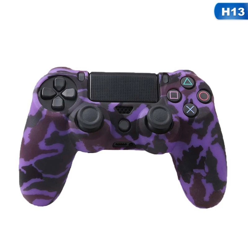 16 цветов Противоскользящий силиконовый защитный чехол для sony playstation 4 PS4 DS4 Pro тонкий контроллер большого пальца - Цвет: CEA5964H13