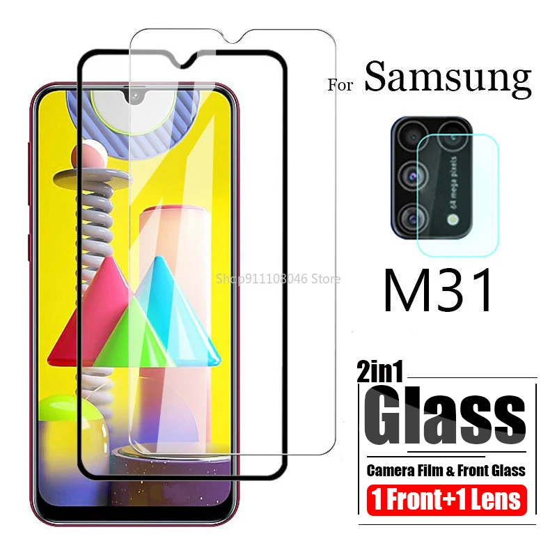 Закаленное стекло для экрана и объектива камеры Samsung Galaxy M31 M31S | Мобильные
