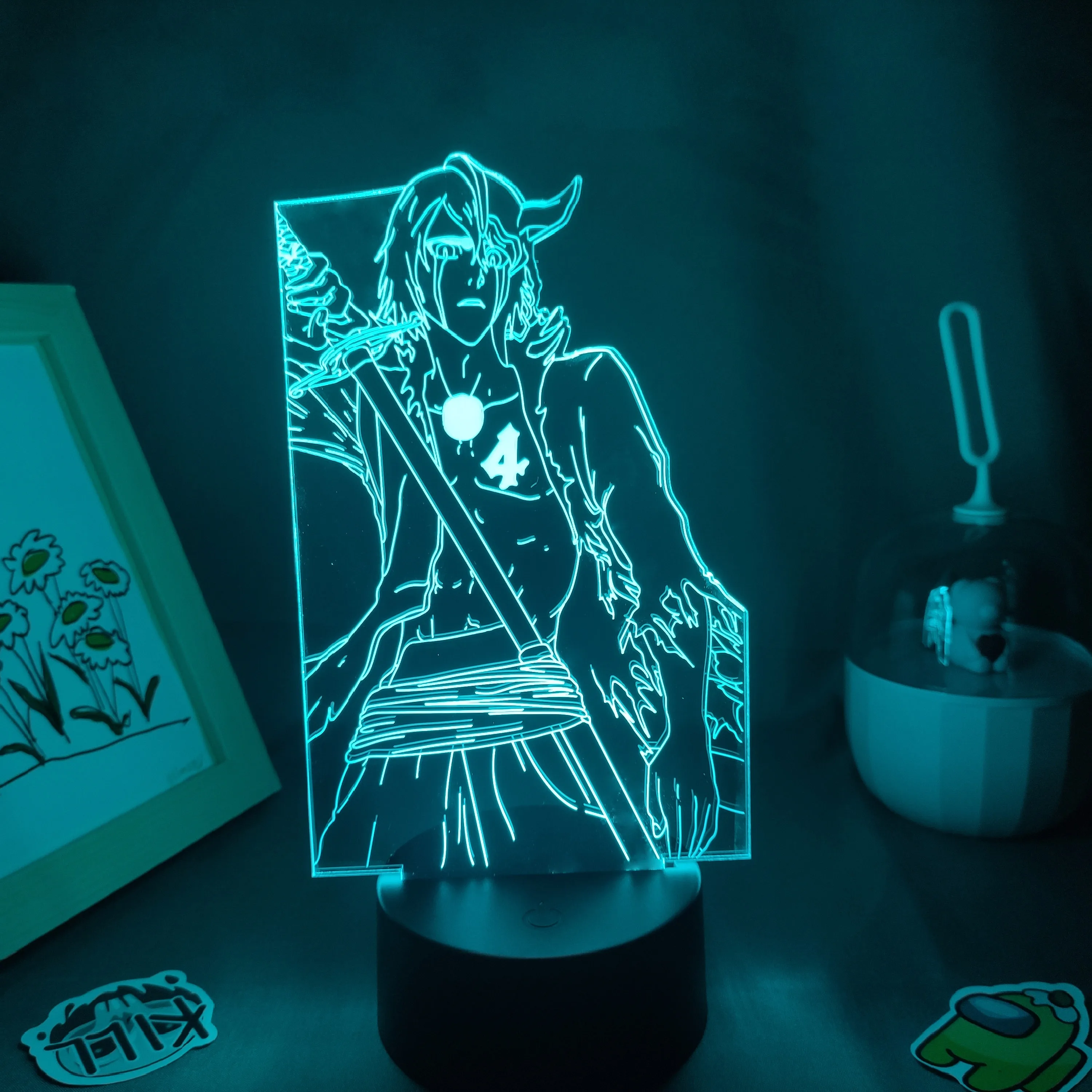 Lámpara de Bleach Led 3D para decoración de dormitorio, luces de noche con  batería RGB, figura de Anime, Manga, regalos, accesorios de colección _ -  AliExpress Mobile