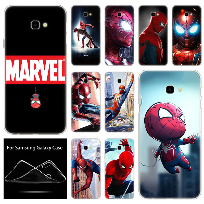 

Soft Silicone Case Marvel hero Spiderman For Samsung Galaxy J8 J6 J4 J2 Pro 2018 Core J6 J7 Prime J3 2016 J5 2017 EU J4 Plus