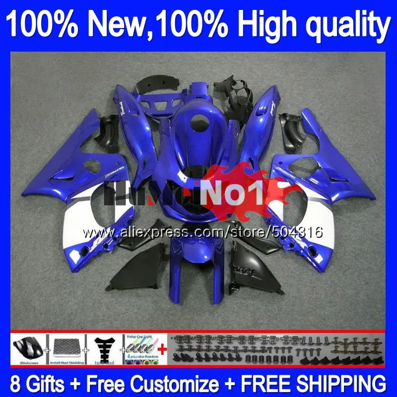 YZF 600R для YAMAHA YZF600R Thundercat 2002 2003 2004 05 06 07 цвет: черный, синий 39MC. 104 YZF-600R 96 02 03 04 2005 2006 2007 обтекатели