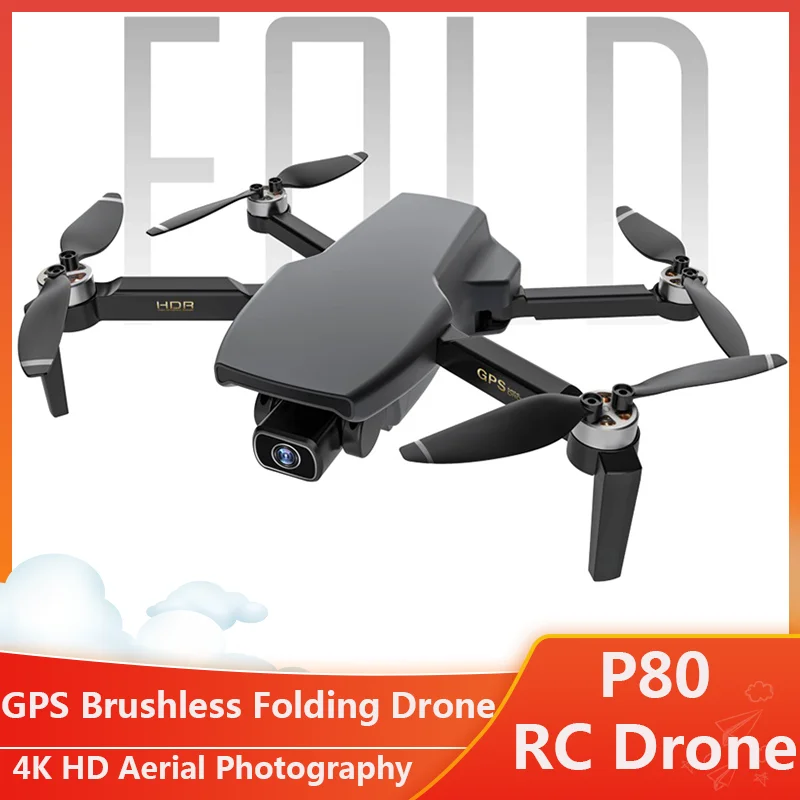 

GPS Positioning Remote Control Helicopter Folding RC Drone HD 4K Camera Aerial Photography Aircraft Professional Quadcopter Gift