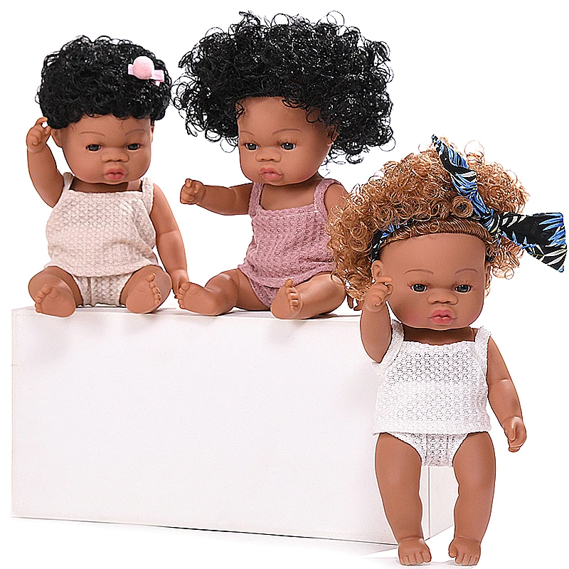 Voorstel Enzovoorts volume 35Cm Krullen Baby Poppen Zwarte Baby Doll Levensechte Baby Afrikaanse Bebe  Reborn Siliconen Pop Zwarte Baby Born Pop afrikaanse Poppen|Reborn Dolls| -  AliExpress
