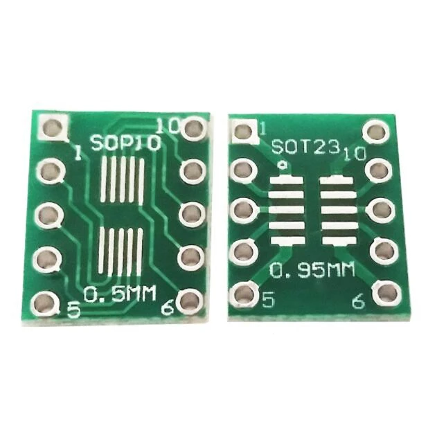 50pcs sot23 msop10 umax to dip10 adapter board 0.5mm 0.95mm pitch | Электронные компоненты и принадлежности