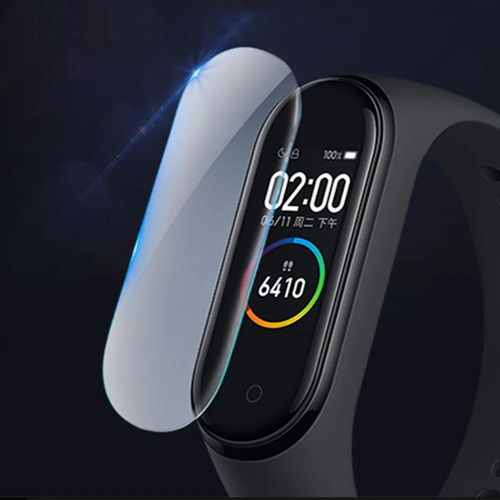 Защитная пленка из закаленного стекла для смарт-часов Xiaomi Mi Band 4 2 шт. | Электроника