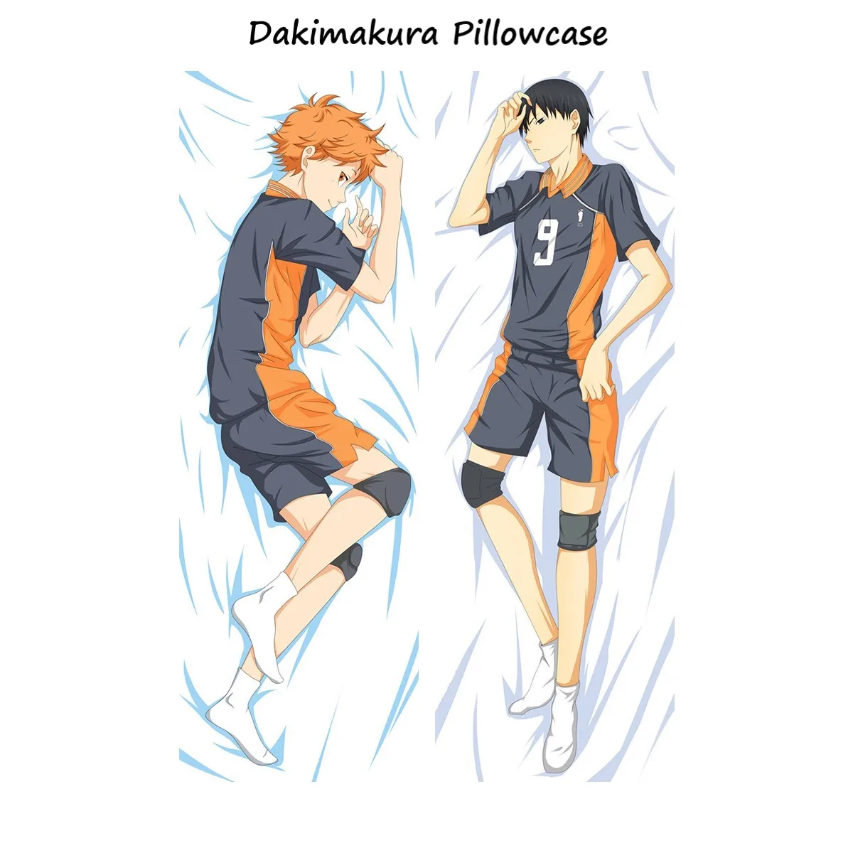 

Haikyuu!! Dakimakura Pillowcase Kageyama Hinata Cosplay Anime Body Pillow Volleyball Boy Print Double-sided Bed Sleeping Pillow