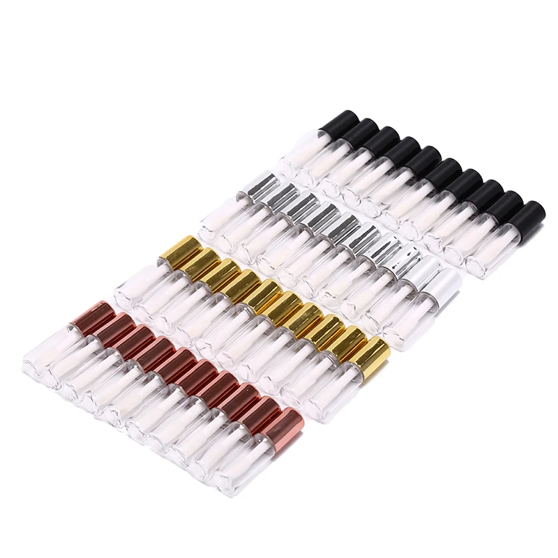 10pcs/lot DIY Lip Balm Tube Container With Cap Empty Lipstick Bottle Lipgloss Tube Cosmetic Sample Container