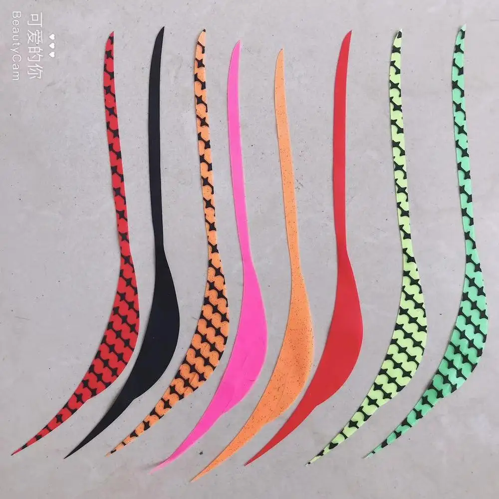 

100 pcs Silicone streamer Red Orange Green Pink Silicone Skirts for Spinnerbait Buzzbait Rubber Jig Lures Squid Skirts