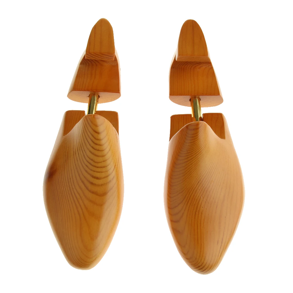  1Pair   Womens   Mens   Adjustable   Cedar   Wood   Shoe   Tree   Holder   Shoe   Shaper   Keeper 