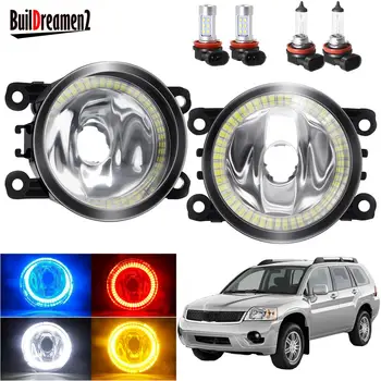 

Angel Eye Fog Light For Mitsubishi Endeavor 2006-2011 Car Fog Lamp with Halo Ring DRL Lampshade + 20W Halogen LED Bulb H11 12V