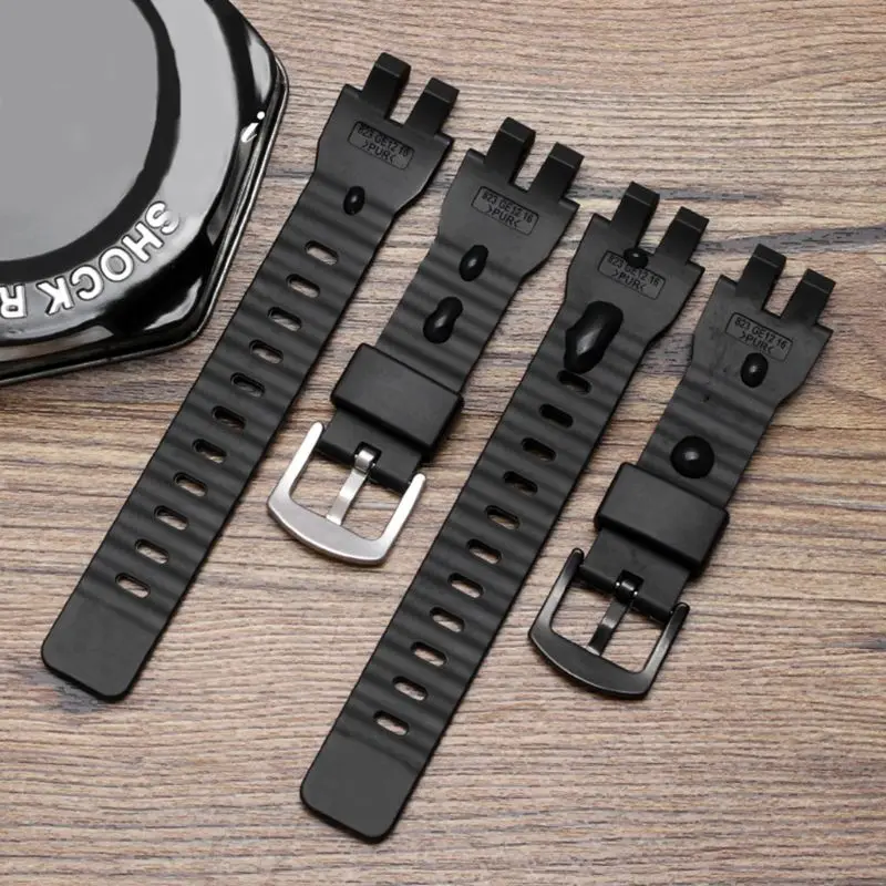 Soft Silicone Watchband Wrist Strap Band for Casio PRW-6000/6100/3000/3100 Watch
