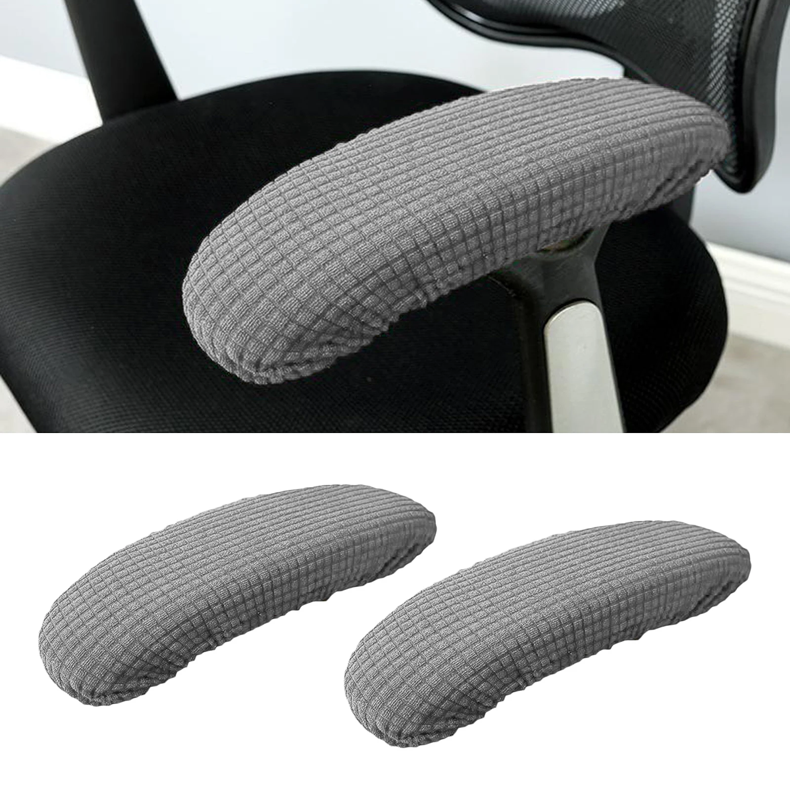 1 Pair Chair Armrest Cover Slipcover Office Computer Chair Arm Covers Dustproof