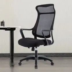 Chaise d'ordinateur avec accoudoir rotatif et dossier, bureau, bureau, bureau, bureau, bureau, maison, sédentaire 