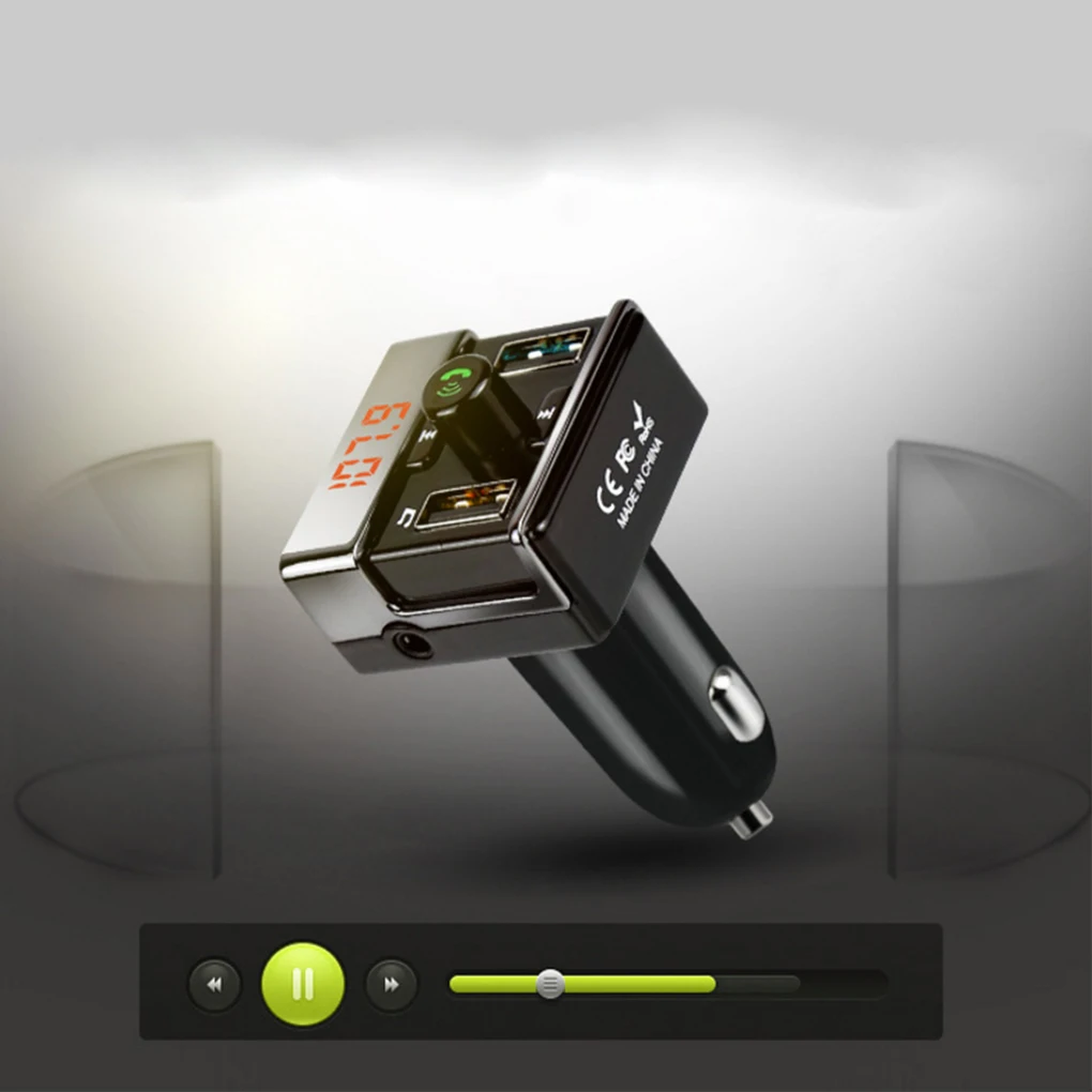 MP3-плеер беспроводной fm-передатчик Handsfree USB автомобильный Bluetooth двойной USB интерфейс MP3-плеер зарядное устройство