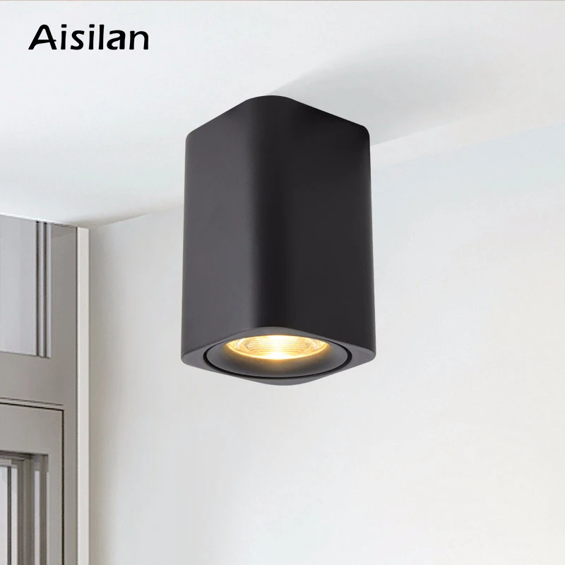 Aisilan светодиодный потолочный светильник для комнаты/коридора/прихожей/фойе AC85-260V COB куб точечный светильник