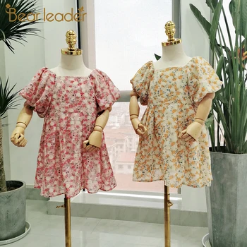 

Bear Leader Girls Sweet Dresses 2020 New Fashion Kids Flowers Costumes Girl Floral Cute Vestidos Chiffon Children Kids Outfits