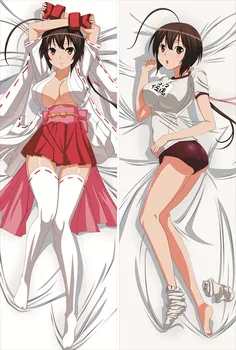 

Anime Sekirei: Pure Engagement Dakimakura Cover Characters Tsukiumi & Musubi Bolster Case Matsu Hugs Body Pillow Case