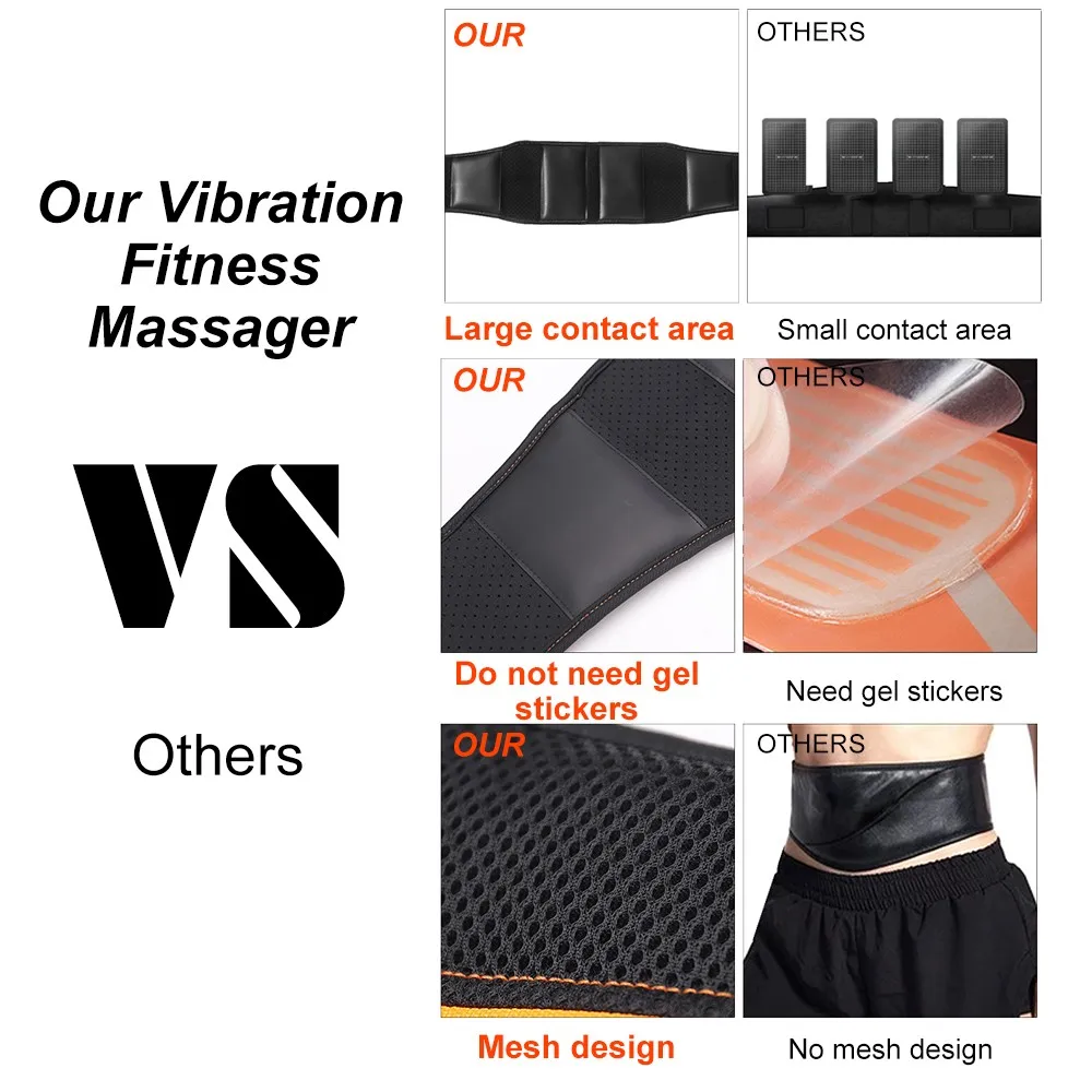 Abdominal Muscle Trainer EMS Electronic ABS Fitness Equipment Belt Vibration Muscle Massager USB For Waist Thigh Calf Arm