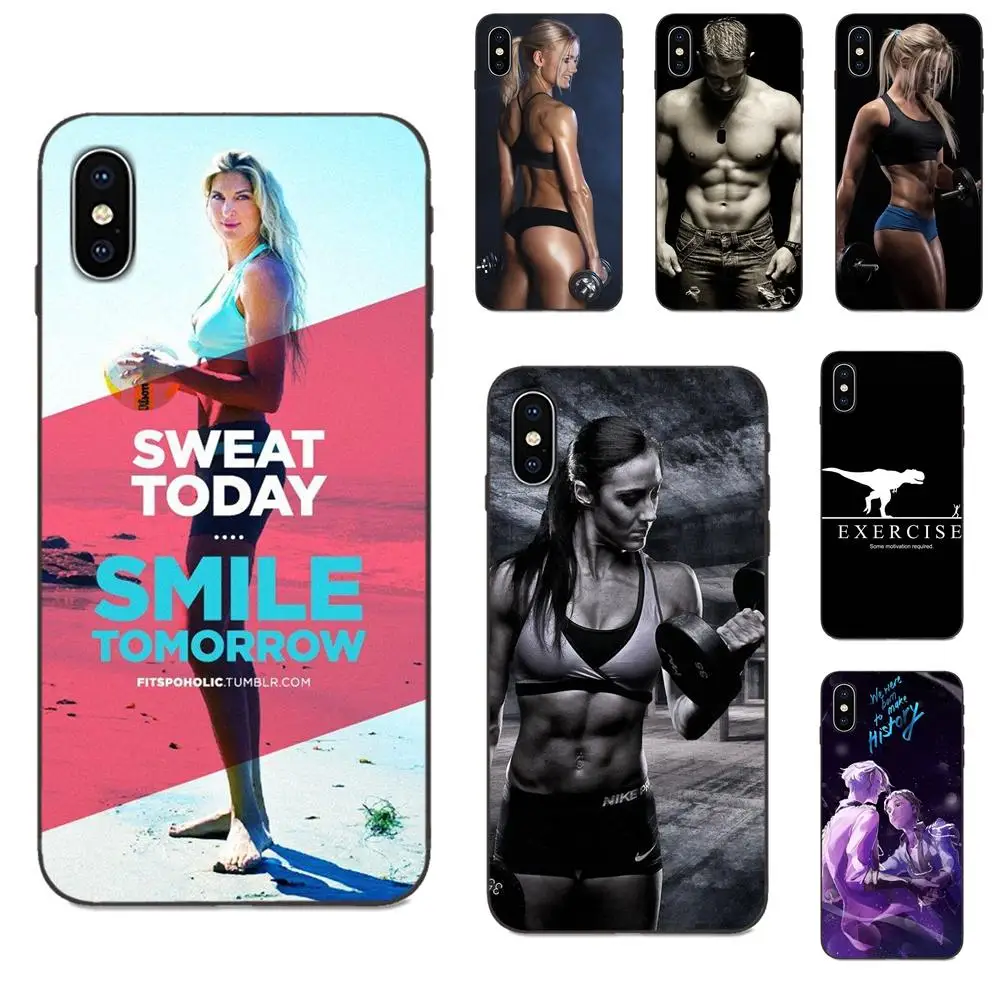 Фитнес Бодибилдинг мотивация мужчины девушки для Galaxy A3 A5 A6 A6s A7 A8 A9 A10 A20E A30 A40 A50 A60 A70