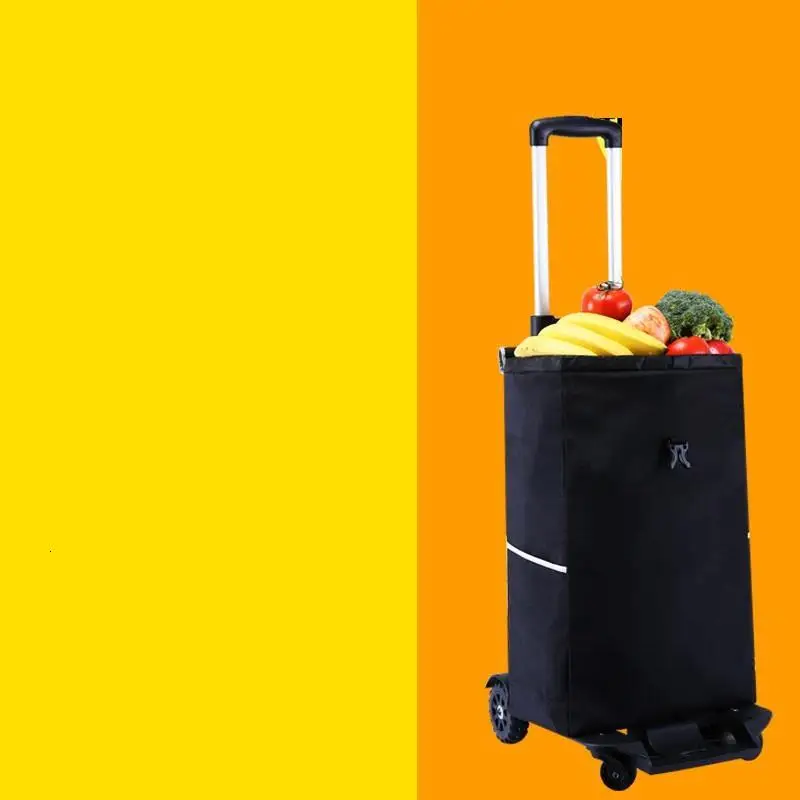 La Carrito Rolling Cart Cocina Carro Compra Table Chariot De Courses Avec Roulettes Carrello Cucina Shopping Kitchen Trolley - Цвет: MODEL B