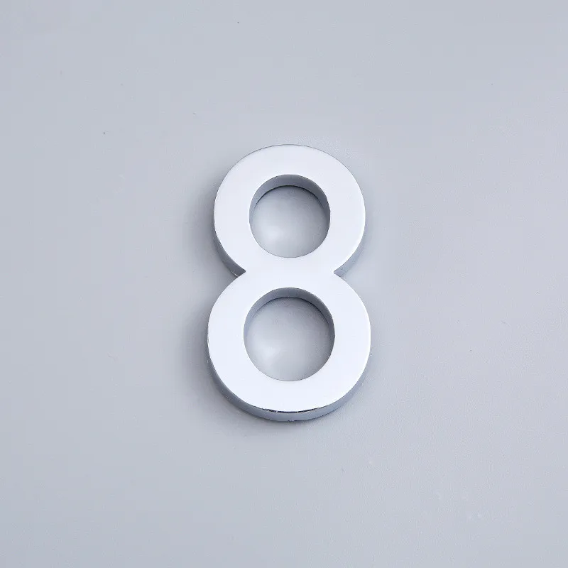 3D 5.5cm Door Number Sign Number Digit Apartment Hotel Office Door Address Street Self Adhesive Stickers Plate Sign