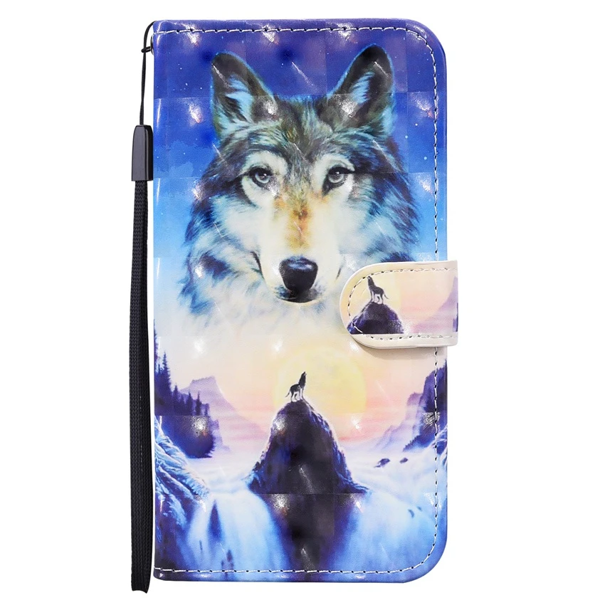 phone cases for xiaomi 3D Flip Leather Case For Redmi Note 8 9 9S Pro Max 7A 9A Fundas Wallet Card Holder Stand Book Cover Painted Coque Note9 xiaomi leather case case Cases For Xiaomi