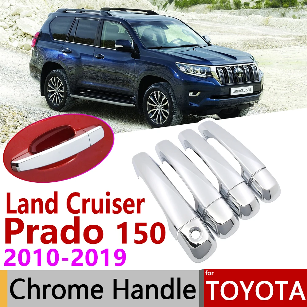 Хромированная крышка ручки двери для Toyota Land Cruiser Prado 150 J150 LC150 2010 ~ 2019 автомобильные