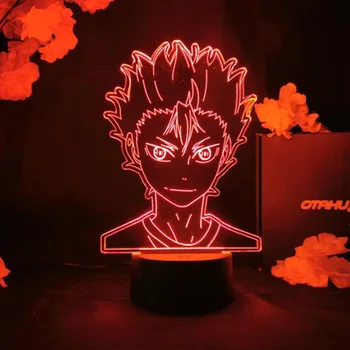 

Anime Haikyuu Nishinoya Yuu Figure Child Led Night Light for Kids Bedroom Decor Nightlight Rgb Colorful Table 3d Lamp Manga Gift