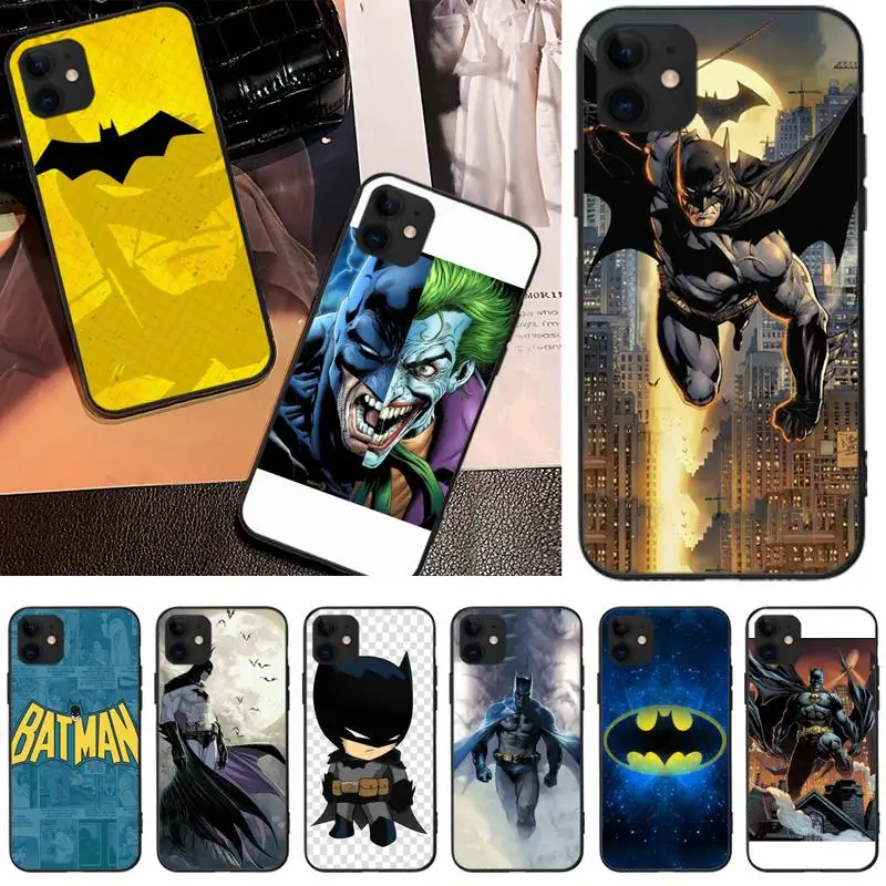 LJHYDFCNB The Bat Man Bling Cute Phone Case For iphone6 6s plus 7 8 X XR XS MAX 11 Pro Max Cover | Мобильные телефоны и