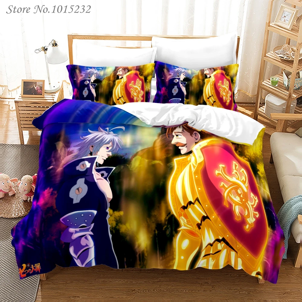 The Seven Deadly Sins 3D Printed Bedding Set Duvet Covers Pillowcases Comforter Bedding Set Bedclothes Bed Linen 04 