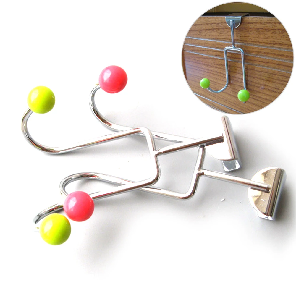 Multi Use Durable Stainless Steel Home Supplies Space Saving Hook Over The Door Strong Load Capacity Movable No Drilling Hangers
