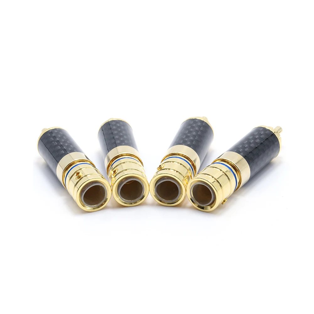 Acrolink cf-102 (g) Позолоченные RCA Plug углеродного Волокно для Межкомпонентный кабель