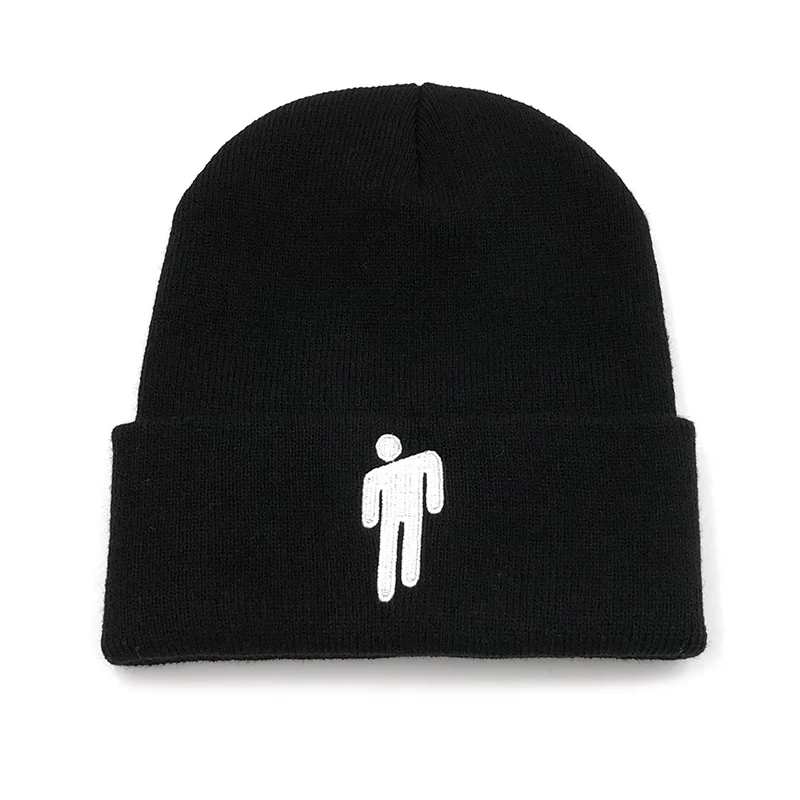 Beanie с billie eilish дизайн человека stickman горячая распродажа Повседневная beanie осенние мужские и женские шапочки Skullies шапки зимняя шапка