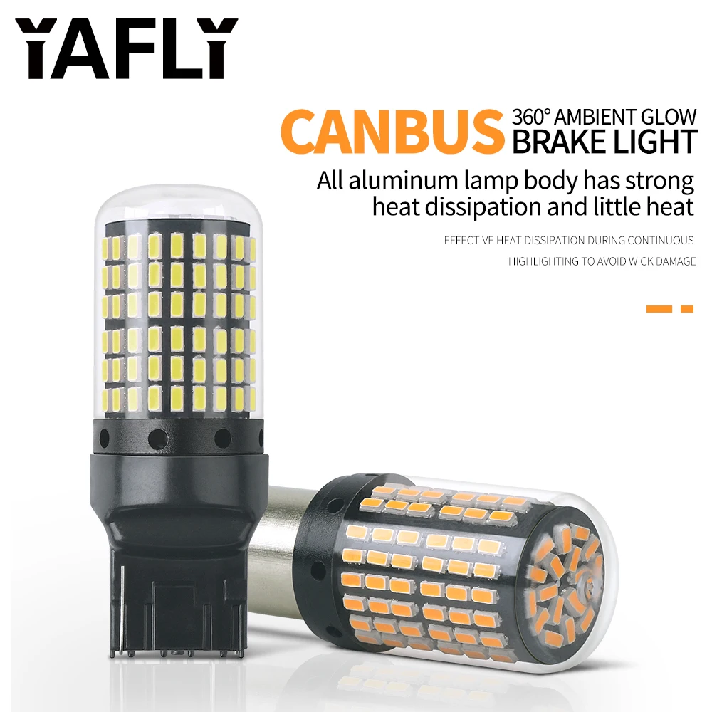 Светодиодсветодиодный лампы Canbus 1156 Ba15s T20 P21W W21W PY21W 1 шт. светодиодные без