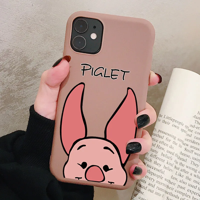 Популярный чехол для телефона в спортивном стиле для iPhone 11 Pro XR X Xs Max 8 7 6 Plus 6S медвежонок пух матовый Силиконовый чехол s мягкая задняя крышка - Цвет: P2Brown