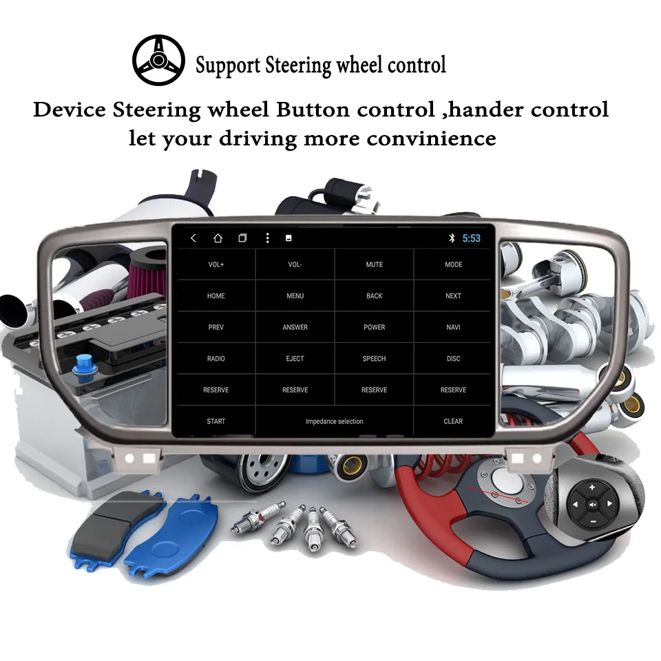 Clearance Android 9.1For kia Sportage 2019 2020 8Core 4G+64G Bluetooth Wifi GPS Glonass Map Car multimedia Player RDS Radio 3