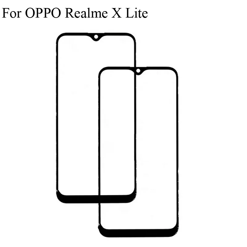 2 шт. для OPPO Realme X Lite Xlite Передняя ЖК-стеклянная линза сенсорный экран Real me внешнее